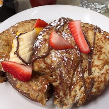 CAFÉ LULUc - French toast with Nutella filling! - French Near Me - Brooklyn, New York