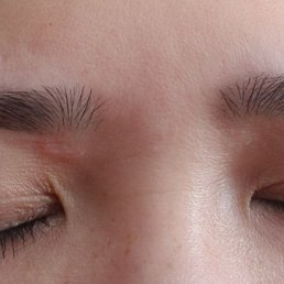 I paid for the cuts and uneven brows.