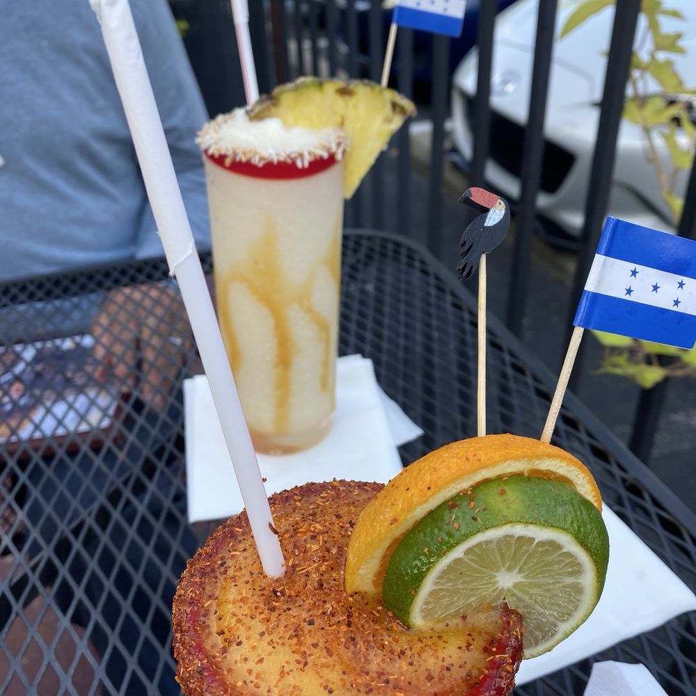 Maggie's Margarita and a Pina Colada Maggie's Margarita and a Pina Colada