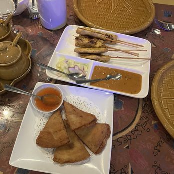 Elephant Thai Cuisine - A6. Golden Triangle and A4. Chicken Satay - Thai Near Me - Vallejo, California Elephant Thai Cuisine - A6. Golden Triangle and A4. Chicken Satay - Thai Near Me - Vallejo, California