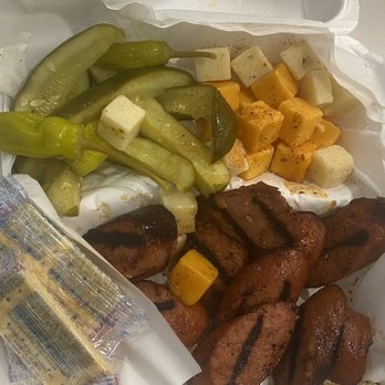 One & Only BBQ - Pickles , cheese and sausage - Chicken Wings Near Me - Memphis, Tennessee