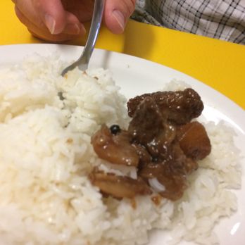 Inay's Kitchen - sorry I couldn't wait to dig in before taking a picture #yelp fail lol!!! their adobo is bisaya style and oh so delicious!!! - Filipino Near Me - Ocoee, Florida