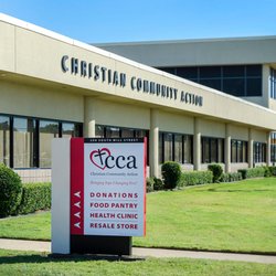 Sigma Sign - Monument sign and channel letters at Christian Community Action in Old Town Lewisville, TX