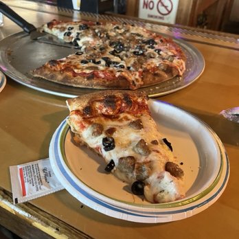 Sourdough Saloon - Sausage and black olive pizza - Pizza Near Me - Beatty, Nevada Sourdough Saloon - Sausage and black olive pizza - Pizza Near Me - Beatty, Nevada