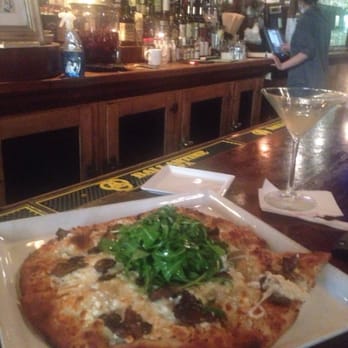 The Owl Bar - Mushroom pizza (no sign of truffle) and arugula - Bars Near Me - Baltimore, Maryland The Owl Bar - Mushroom pizza (no sign of truffle) and arugula - Bars Near Me - Baltimore, Maryland
