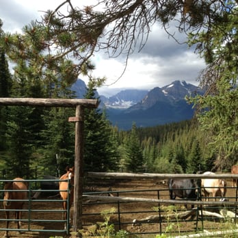 Timberline Tours - Corral at trailhead to backcountry - Tours Near Me - Lake Louise, Alberta Timberline Tours - Corral at trailhead to backcountry - Tours Near Me - Lake Louise, Alberta