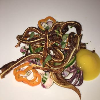 Rustic Canyon - Squid and fried pig ears -- beyond delicious - Wine Bars Near Me - Santa Monica, California