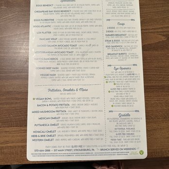 The Cure Cafe - Menu - Breakfast & Brunch Near Me - Stroudsburg, Pennsylvania