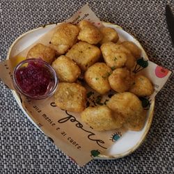 La Posada - Codfish fritters with red onion marmalade.