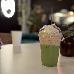 Above GRND Coffee - Strawberry Matcha Bliss (seasonal drink)