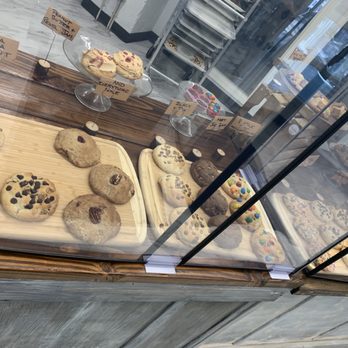 Get Baked Seattle Cookie - a display of cookies and pastries - Desserts Near Me - Seattle, Washington Get Baked Seattle Cookie - a display of cookies and pastries - Desserts Near Me - Seattle, Washington