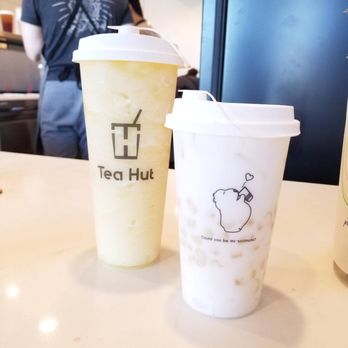 Tea Hut - pineapple green tea & coconut milk pudding + crystal boba - Bubble Tea Near Me - San Francisco, California Tea Hut - pineapple green tea & coconut milk pudding + crystal boba - Bubble Tea Near Me - San Francisco, California