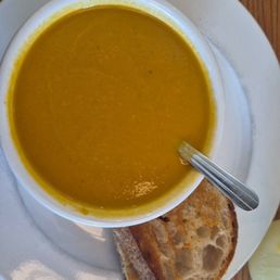 Carrot - GINGER soup. Emphasis on the ginger. Carrot - GINGER soup. Emphasis on the ginger.