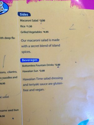Menu photo 1 Hawaiian Time Eugene, OR