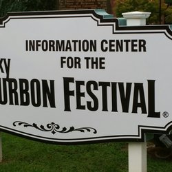 Bardstown - This sign is in front of the Courthouse during the annual Bourbon Festival.