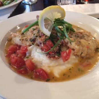Founders Tavern - Sautéed lobster franchise style over shallot tarragon buttered potatoes - New American Near Me - Southold, New York Founders Tavern - Sautéed lobster franchise style over shallot tarragon buttered potatoes - New American Near Me - Southold, New York