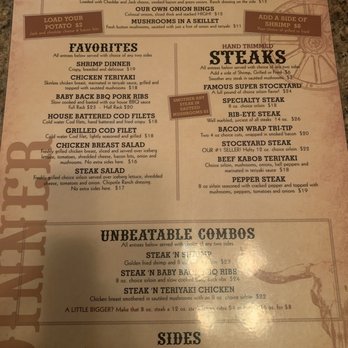 Steer N' Stein - Menu front - Steakhouses Near Me - Rancho Cucamonga, California Steer N' Stein - Menu front - Steakhouses Near Me - Rancho Cucamonga, California