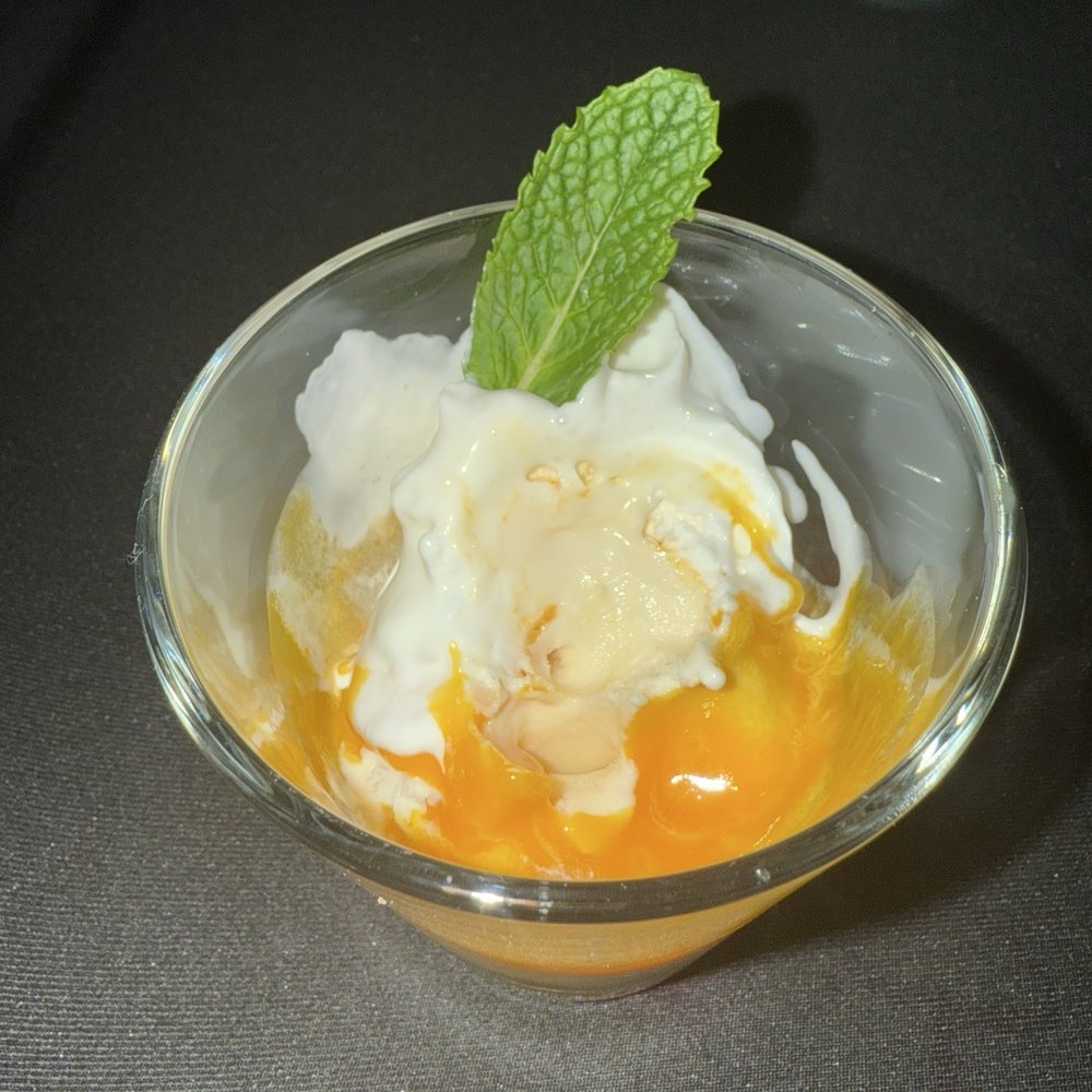 Currysutra - Vanilla Ice Cream with Mango Purée - Cooking Classes Near Me - San Carlos, California Currysutra - Vanilla Ice Cream with Mango Purée - Cooking Classes Near Me - San Carlos, California