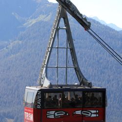 Goldbelt Tram - The tram makes a six-minute ascent up Mount Roberts from the lower terminal to a height of about 1,800 feet.