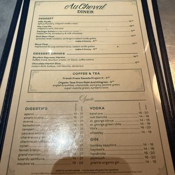 Au Cheval - Menu - Bars Near Me - Chicago, Illinois