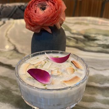 Eylan - Tender coconut and lychee payasam - Indian Near Me - Menlo Park, California Eylan - Tender coconut and lychee payasam - Indian Near Me - Menlo Park, California