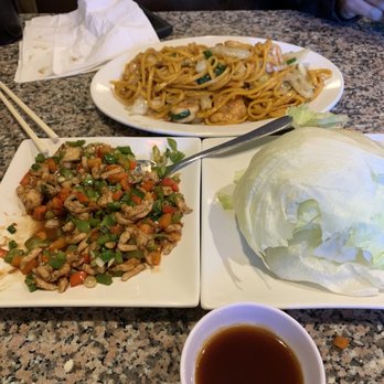 King Noodle - A10. Chicken Lettuce Wraps Shrimp lo mein - Sushi Bars Near Me - Cedar Park, Texas