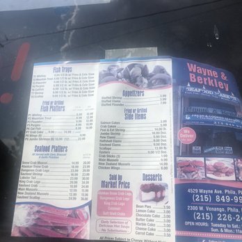 Wayne & Berkley - Menu - Seafood Markets Near Me - Philadelphia, Pennsylvania Wayne & Berkley - Menu - Seafood Markets Near Me - Philadelphia, Pennsylvania