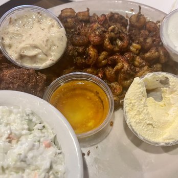 Jim Shaw's Restaurant - Blackened crawfish - milder in flavor than expected - Seafood Near Me - Macon, Georgia