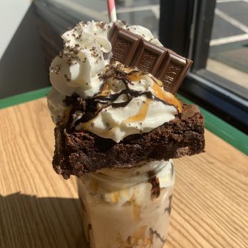 Bakeology - Salted caramel brownie shake - Bakeries Near Me - Shelby, North Carolina Bakeology - Salted caramel brownie shake - Bakeries Near Me - Shelby, North Carolina