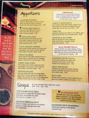 Menu photo 4 Tito's Cantina Middletown, RI Menu photo 4 Tito's Cantina Middletown, RI