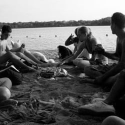 Cedar Lake East Beach - Hidden beach drumcircle
