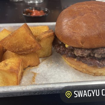 Swagyu Burger - Poway - Swagyu signature 1/4lb smashburger w/ nitro potatoes - Burgers Near Me - Poway, California Swagyu Burger - Poway - Swagyu signature 1/4lb smashburger w/ nitro potatoes - Burgers Near Me - Poway, California