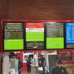 Cook Out - Menu and server.