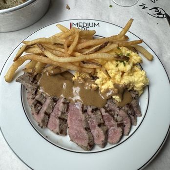 Medium Rare - Steak Frites with Eggs - Steakhouses Near Me - Arlington, Virginia