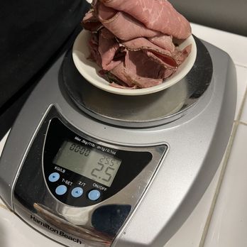 Jersey Mike's Subs - Regular Cancro should be 4.1oz. Questioned staff. They lied. Went home. Weighed meat=2.5oz instead of 4.1oz - Fast Food Near Me - Lancaster, California Jersey Mike's Subs - Regular Cancro should be 4.1oz. Questioned staff. They lied. Went home. Weighed meat=2.5oz instead of 4.1oz - Fast Food Near Me - Lancaster, California
