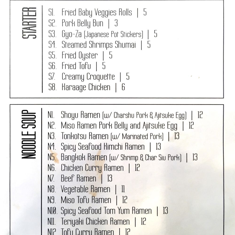 Noodle Boulevard - Page one of the current menu (06/07/2018) - Ramen Near Me - Cary, North Carolina Noodle Boulevard - Page one of the current menu (06/07/2018) - Ramen Near Me - Cary, North Carolina
