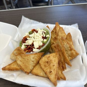Moe's Pizza - Paso Robles - Pitta with feta cheese and pesto dip - Pizza Near Me - Paso Robles, California Moe's Pizza - Paso Robles - Pitta with feta cheese and pesto dip - Pizza Near Me - Paso Robles, California