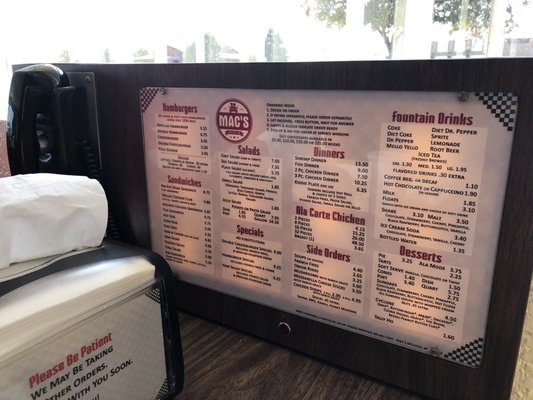 Menu photo 1 Mac's Drive-In Mc Cook, NE Menu photo 1 Mac's Drive-In Mc Cook, NE