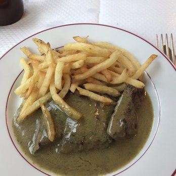 Le Relais de l'Entrecôte - Steak and fries (you get two this served twice) - Steakhouses Near Me - Paris, 75 Le Relais de l'Entrecôte - Steak and fries (you get two this served twice) - Steakhouses Near Me - Paris, 75