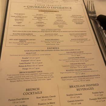 Fogo de Chão - Menu - Brazilian Near Me - Pasadena, California Fogo de Chão - Menu - Brazilian Near Me - Pasadena, California