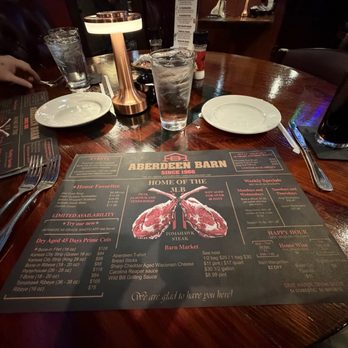 Aberdeen Barn Steakhouse - Table setting - Steakhouses Near Me - Virginia Beach, Virginia Aberdeen Barn Steakhouse - Table setting - Steakhouses Near Me - Virginia Beach, Virginia