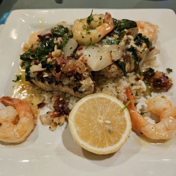 Two Georges Dockside Grille - Swordfish Rockefeller - Seafood Near Me - Stuart, Florida