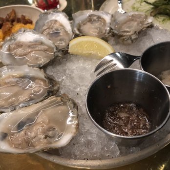 Squable - 6 Raw Atlantic Oysters - Modern European Near Me - Houston, Texas Squable - 6 Raw Atlantic Oysters - Modern European Near Me - Houston, Texas