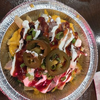 Queen Creek Barbecue - Loaded pulled pork fries.. Not brisket.. - Barbeque Near Me - Queen Creek, Arizona