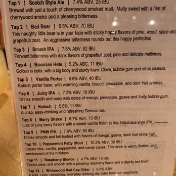 Talking Cedar Restaurant - Bar Taps menu - Distilleries Near Me - Rochester, Washington