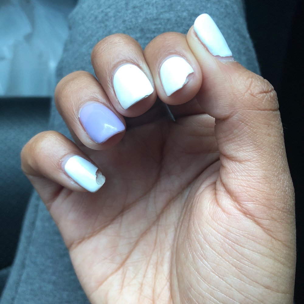Pure Nails Spa - Chipped, different lengths, discoloration, and all around bad - Nail Salons Near Me - Pasadena, California Pure Nails Spa - Chipped, different lengths, discoloration, and all around bad - Nail Salons Near Me - Pasadena, California