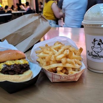 Wheelhouse - Purist burger, fries, and The Lebowski boozy shake. - Breakfast & Brunch Near Me - Boston, Massachusetts Wheelhouse - Purist burger, fries, and The Lebowski boozy shake. - Breakfast & Brunch Near Me - Boston, Massachusetts