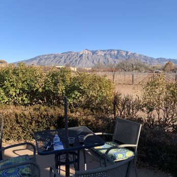 Corrales Winery - a view of the mountains - Wineries Near Me - Corrales, New Mexico