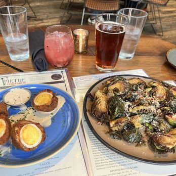 Virtue Feed & Grain - Scotch eggs, Brussels and drinks! - Bars Near Me - Alexandria, Virginia Virtue Feed & Grain - Scotch eggs, Brussels and drinks! - Bars Near Me - Alexandria, Virginia