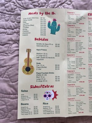 Menu photo 2 El Toro Bravo Tortilleria Costa Mesa, CA